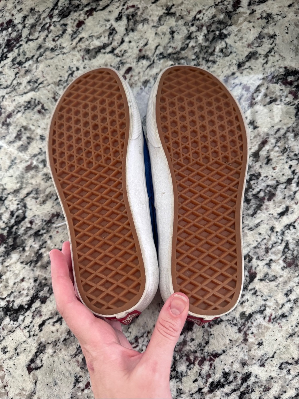Vans Women’s Suede Low-Top Sneakers - Royal Blue with White Laces - Picture 5 of 9